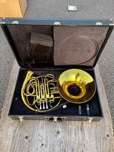 C.G.CONN 6D USA フルダブルホルン ケース付きコーン 金管楽器