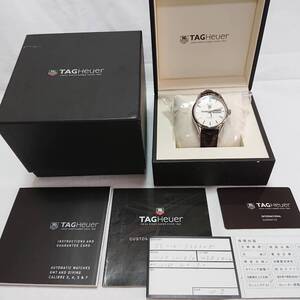 【１円スタート！！】タグホイヤー TAG HEUER WAR201B カレラ CARRERA 自動巻き メンズ 腕時計 レザー 箱・保証書・取扱説明書