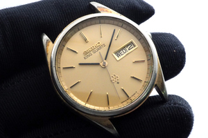 ヴィンテージ パーツ取 セイコーSEIKO KING QUARTZキングクォーツ ツインクォーツ 不動ジャンク Ref.9923-7020 #P43-570-1