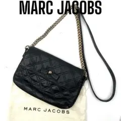 MARC JACOBS ブラック キルティング ショルダーバッグ チェーン