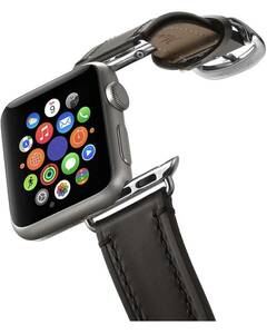 Matematikus 革時計バンド との互換性 Apple Watchシリーズ SE/6/5/4/3/2/1, Sport, Edition - Top Grain Leather腕時計バンドコンパチブル