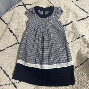 セール 即決1円 未使用 夏物 KUMIKYOKU PURETE 組曲 チェック キッズ 子供服 ワンピース サイズTL 150〜160 レディース