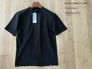 新品 COMME CA ISM MEN コムサイズム コットン クルーネック 半袖 Tシャツ 05ブラック Mサイズ 60TC60 定価2,900円