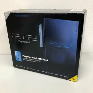 【本体美品】SONY ソニー PlayStation2 BBパック SCPH-50000 ミッドナイトブルー PS2 箱あり 240219RM510511