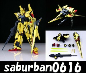 G0109完成品 1/144 HGUC デルタガンダム HG 機動戦士 UCガンダム MSN-001X 連邦軍MS 指揮官機 ウェイブライダー 可変 MA 金 メッキ 百式系