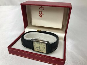 キングラム[12] ★稼働品★ Cartier カルティエ マスト タンク 腕時計 ヴィンテージ SV925 ARGENT 手巻き 321@L40 ★送料無料★