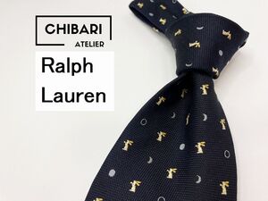 【美品】Ralph Lauren　ラルフローレン　ドット柄 ネクタイ 3本以上 送料無料 メンズ ネイビー　12040249