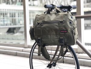 BRIEFING AT-LANCE OLIVE BRL201L45 ブリーフィング ショルダー バック メッセンジャー オリーブ カーキ POUCH M TALL アクセサリー 美品