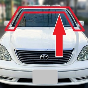 希少新品 トヨタ セルシオ UCF30,31 フロント ガラス メッキ モール +クリップ ウインドウ LEXUS LS430 TOYOTA CELSIOR WINDSHIELD MOLDING