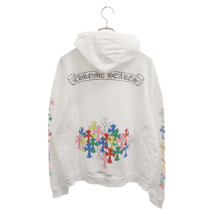 CHROME HEARTS クロムハーツ MLTCOL CEM CRS HD PLVR マルチカラーセメタリークロスプリントパーカー ホワイト M