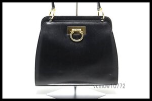 希少美中古■CELINE ガンチーニ レザー ハンドバッグ セリーヌ■1226uh37326