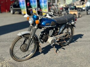 ●超希少! 旧車 YAMAHA ヤマハ YB90 H3 走行10514km 1975-80年 書類付き キー無 トレール 部品取り ベース　動作未確認 現状販売 札幌発