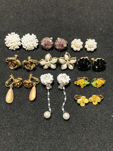 豪華 花イヤリング アクセサリーまとめて