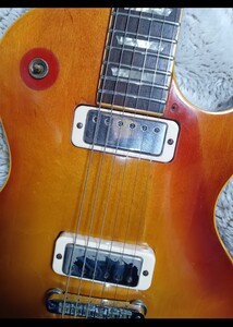 コレクション放出！1976y Gibson Lespau Deluxel ギブソンレスポールデラックス　ステッカードPU　バースト