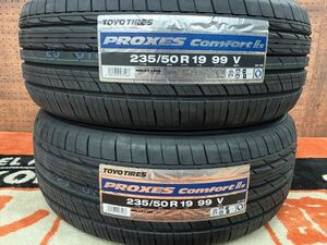 ◆在庫あり! 即納! 2本Set 235/50R19 235/50-19 TOYOプロクセスコンフォート2S C2S 60系ハリアー メルセデス・ベンツ GLA GLB アウディQ3