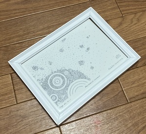 精密画 Mechanical Cosmos イラスト 絵画 額入り 梅村誠 コレクター 細密画