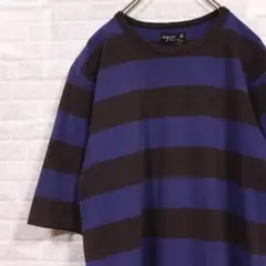 agnès b. HOMME ボーダー Tシャツ アニエスベー オム ブルー