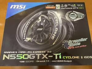 msi NVIDIA GeForce GTX 550 Ti GRAPHICS CARD PCI EXPRESS 2.0 1GB GDDR5 N550GTX-Ti