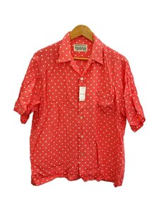 WACKO MARIA◆22SS DOTS HAWAIIAN SHIRT S/S/M/レーヨン/ピンク/ドット