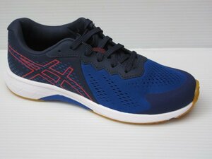 セール asics 21.0cm ヒモ式 アシックス レーザービーム RI 1154A171 401 ブルー/レッド 子供 キッズ 男の子 スニーカー 通学 上履き