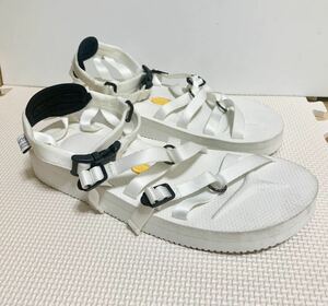 SUICOKE スイコック サンダルUS7白ビブラムソール