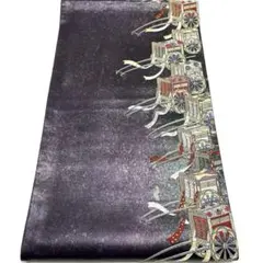 A947 ●高級 正絹 唐織 六通 袋帯