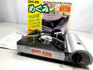 未使用　レトロガスコンロ　めぐみ　DHI-26　動作品　ヴィンテージ品　調理器具 6957 08