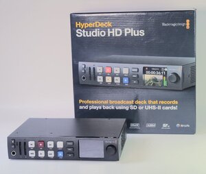 □HyperDeck Studio HD Plus Blackmagic Design 6G-SDI HDMI入出力 SDカード 4Kレコーダー・プレイヤー 中古美品□