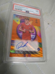 2023-24 TOPPS FINEST UEFA CLUB COMPETITIONS AUTOGRAPHS BEN DOAK ORANGE AUTO 16/25 25枚限定 PSA9