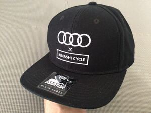 スターター ブラックラベル STARTER BLACK LABEL 木梨サイクル KINASHI CYCLE アウディ AUDI 限定コラボ 帽子 キャップ ブラック 黒 OSFM