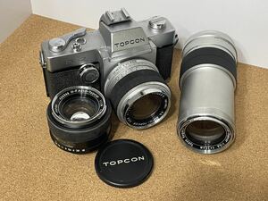 【動作品】トプコン RE-2 H-F Auto Topcor 50mm RE Topcor 28mm 200mm 難ありTopcon