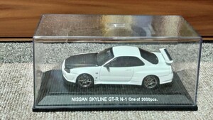 エブロ 1/43 日産 スカイライン GT-R R34 V-specⅡ N1 ホワイト