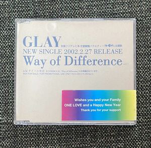 GLAY Promo Sample SCD Way of Difference