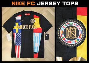 送料無料 特価即決【未使用】 NIKE FC ★ JERSEY TOPS (Sサイズ) ★ ナイキFC 886873-011 税込定価9900円 サッカー TEE 