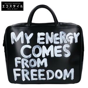 新品同様/ COMMEdesGARCONS コムデギャルソン KZ-K269 青山店限定 吉田かばん MY ENERGY COMES FROM FREEDOM ペイントバッグ メンズ