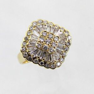 ◎中古美品◎１８金　ダイヤ　2.12ct　リング　12号