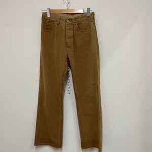 (23) WAREHOUSE DENIM WORK PANTS ウェアハウス デニムワークパンツ ボタンフライ 尾錠 30 コットン ベージュ LOT 1070 