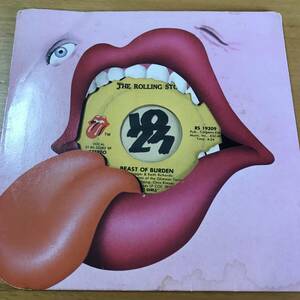 試聴 THE ROLLING STONES BEAST OF BURDEN 両面EX+ 1978年 