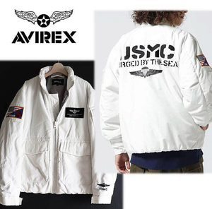 《AVIREX アヴィレックス》新品 保温性◎ US NAVY G-1 パディングジャケット ブルゾン M A8726