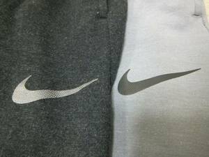 カラー違い 2本 セット売り NIKE DRI-FIT TAPERED SWEATPANTS ナイキ 吸汗 ストレッチ テーパードスウェットパンツ L ジム トレーニング