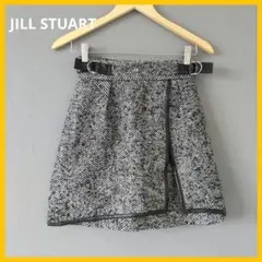 JILL STUART ジルスチュアート ツイード風レザーミニスカート 秋 冬