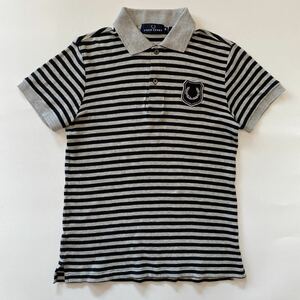 FRED PERRY フレッドペリー ポロシャツ ロゴワッペン ボーダー S