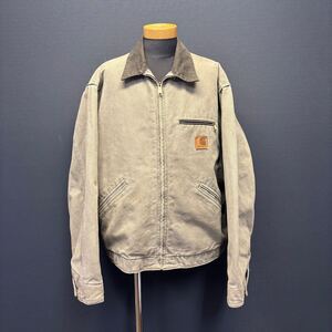 Carhartt Detroit Duck Jacket カーハート デトロイト ダックジャケット size XL グレー USA製 ヴィンテージ 古着