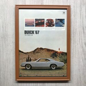 ◆即決◆1967年(昭和42年) BUICK ビュイック リビエラ ハードトップ【B4-1314】アメリカビンテージ雑誌広告【B4額装品】当時物広告★同梱可