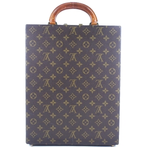 LOUIS VUITTON ルイ・ヴィトン アタッシュケース ビジネスバッグ モノグラムキャンバス 茶 メンズ【53140409】中古