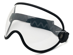 GOGGLE SHIELD CLEAR/ゴーグルシールドクリアバブルシールドスモールジェットヘルメットオフロードフルフェイスmomoモモデザインdesign70s