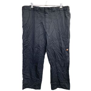 Dickies ワークパンツ W46 ディッキーズ ルーズフィット ビッグサイズ ブラック メキシコ製 古着卸 アメリカ仕入 2404-548