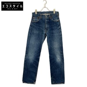 LEVI‘S リーバイス 501XX 90S 裏ボタン刻印555 バレンシア製 ビックE 均等V ボタンフライデニムパンツ 31 ブルー メンズ