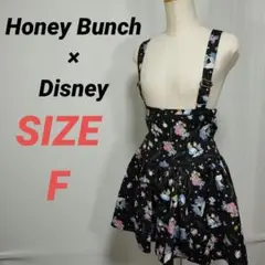 Honey Bunch Disney　コラボジャンスカ　スカート　アリス柄　黒