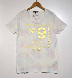 即決【HOLLYWOOD MADE NO.9】 ハリウッドメイド むら染めTシャツ M 古着